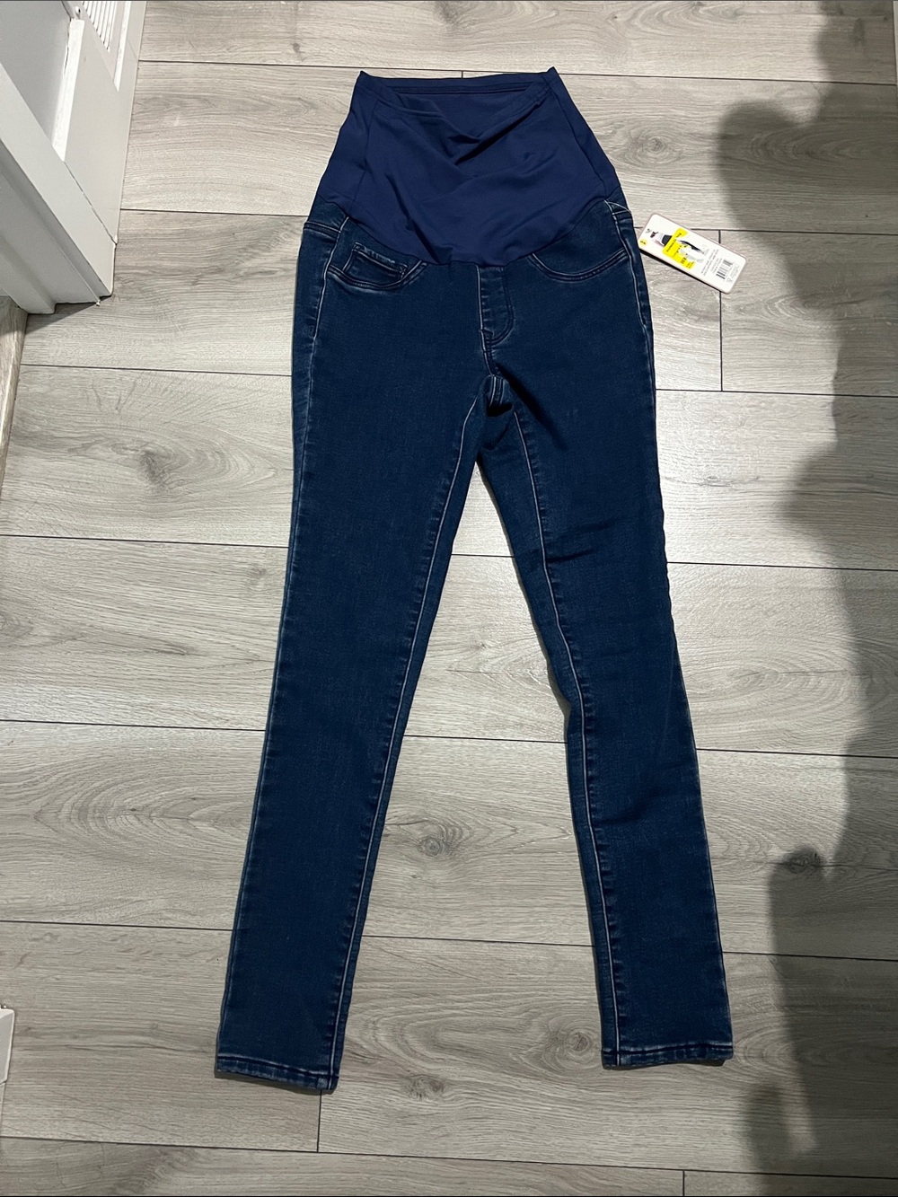 Maternity Navy Jeggings with Supportive Overband Parasuco NWT